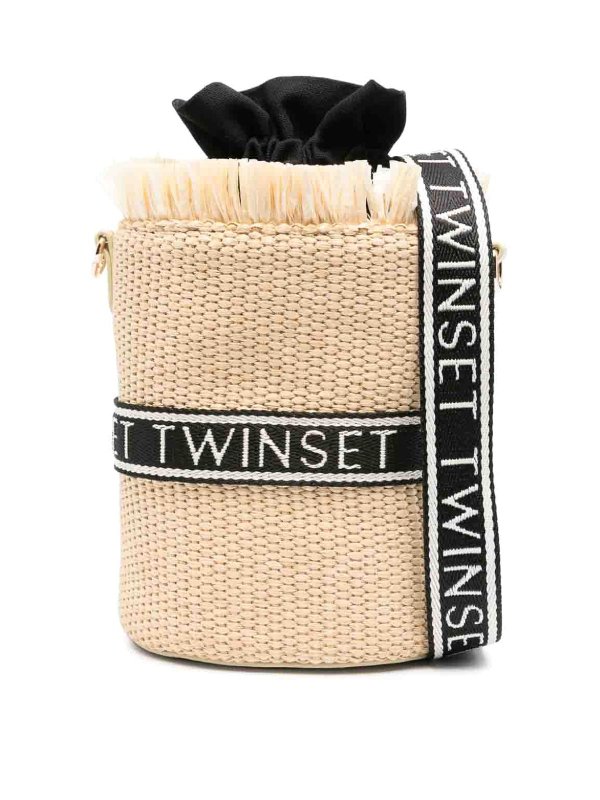 TWINSET: Secchielli - Borsa Con Dettaglio Frange