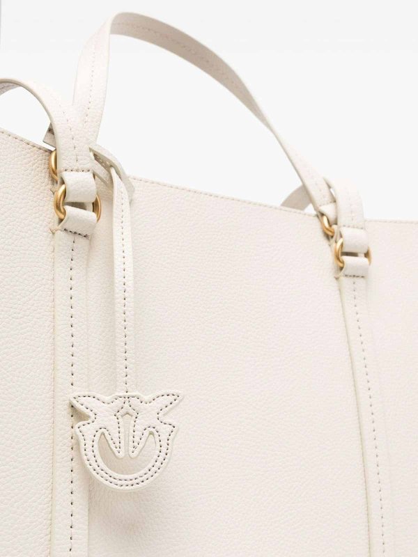 The Best Shops Pinko: Handtaschen - Shopper - Weiß