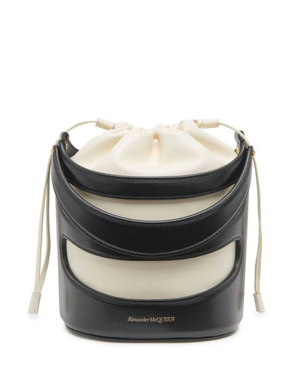 Bucket-Bag - Weiß shop online: ALEXANDER MCQUEEN