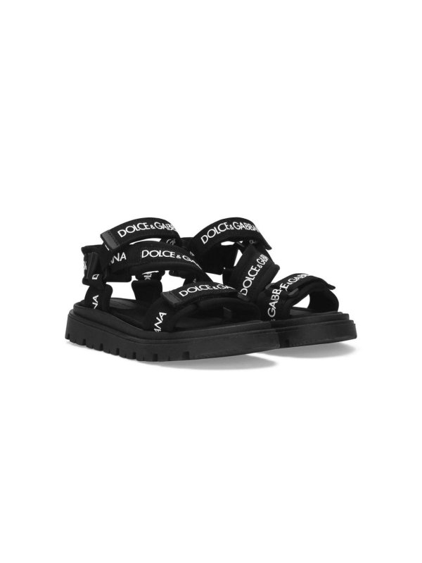 Dolce & Gabbana Jr: sandali online - Sandalo con stampa logo