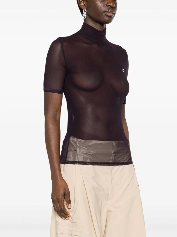 The Best Shops COPERNI: Tops & Tank tops - High Neck Fitted Top