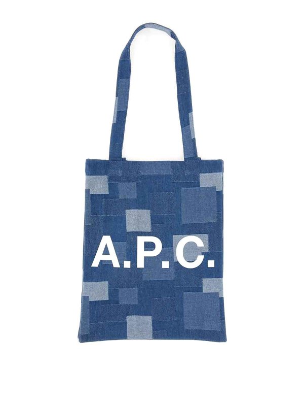 A.P.C.: Handtaschen - Shopper - Blau