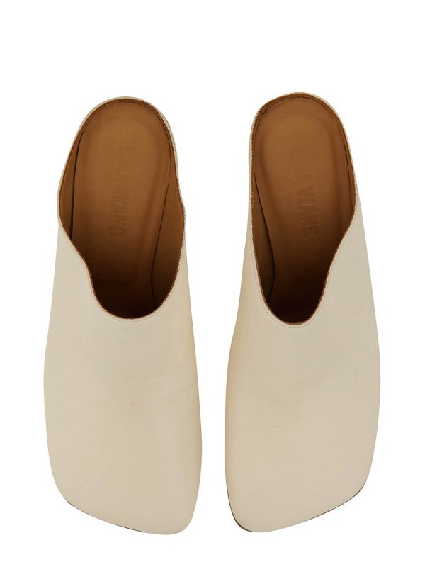 UMA WANG: mules shoes online - Leather mules