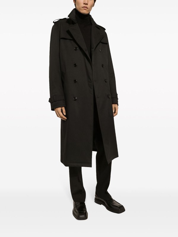 Belted Double-Breasted Trench Coat shop online: DOLCE & GABBANA
