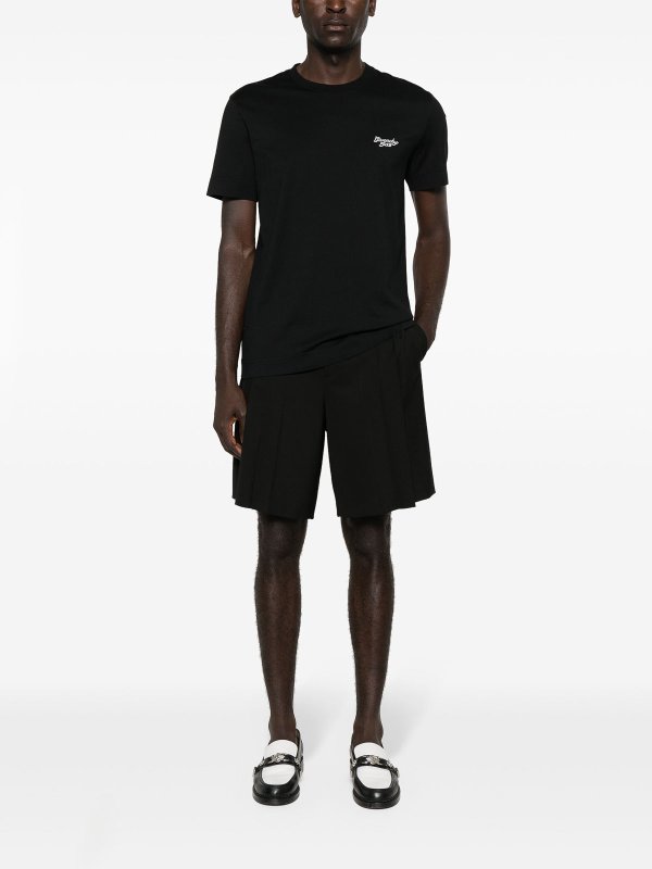 GIVENCHY: t-shirts online - Logo-Embroidered T-Shirt