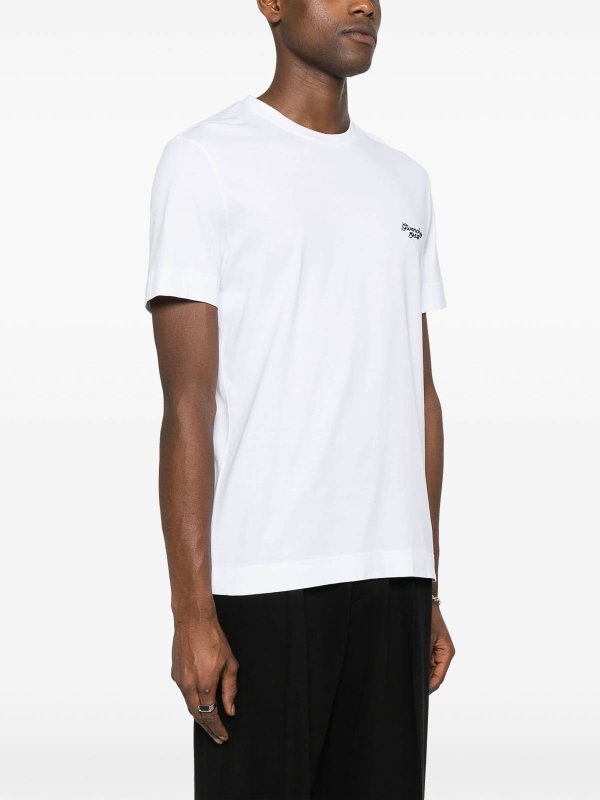 The Best Shops GIVENCHY: t-shirts - Logo-Embroidered T-Shirt