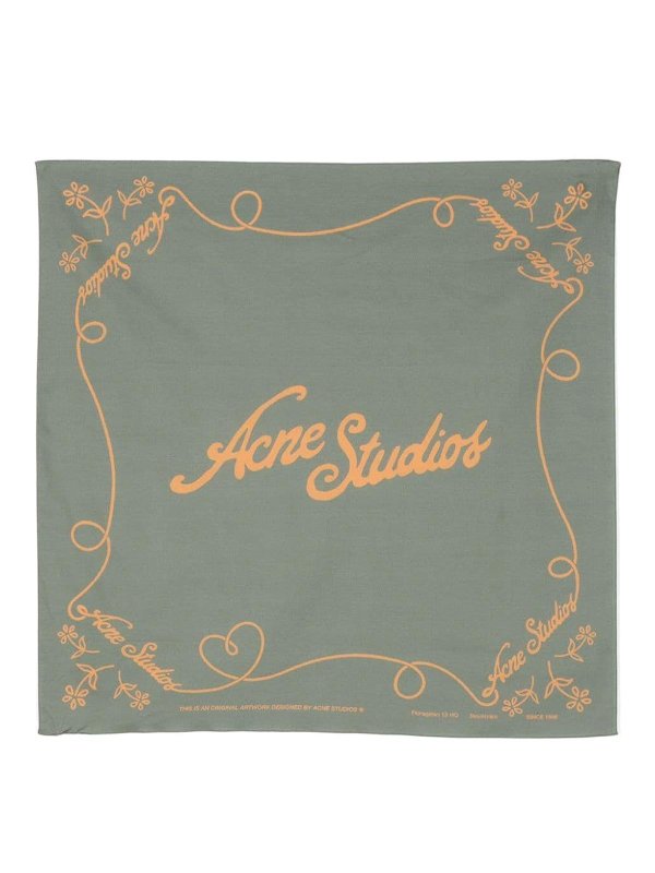 Acne Studios: scarves - Logo Scarf
