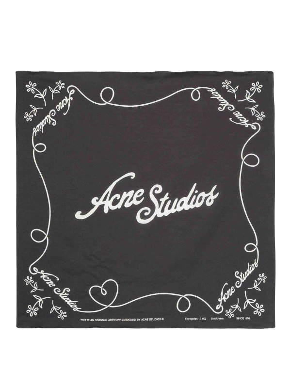 Acne Studios: sciarpe e foulard - Sciarpa con logo