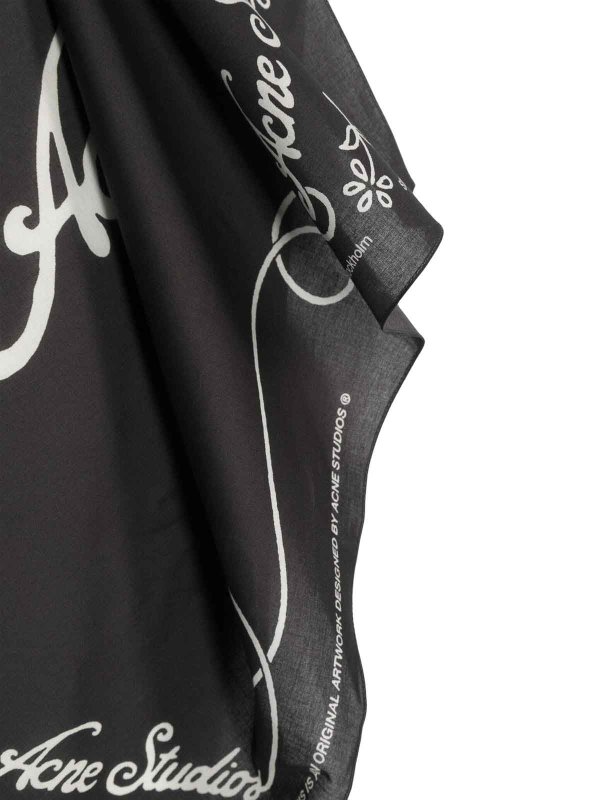 Acne Studios: sciarpe e foulard online - Sciarpa con logo