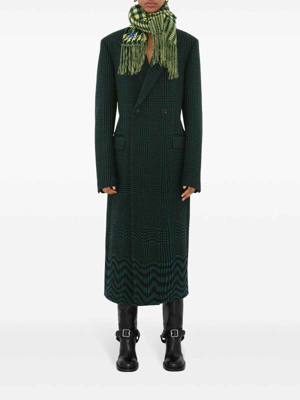 スカーフ - ダークグリーン shop online: BURBERRY