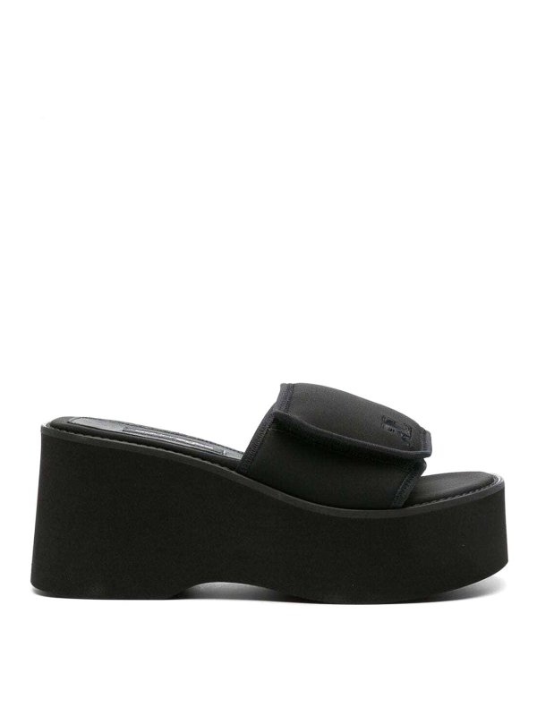 Courreges: sandals - Scuba Wave Slip-On Sandals