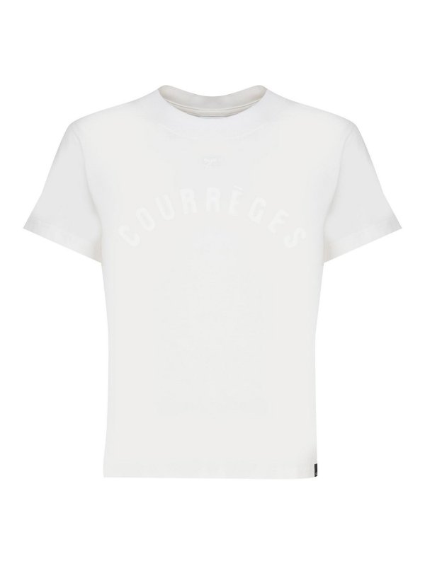 Courreges: Camisetas - Camiseta - Blanco