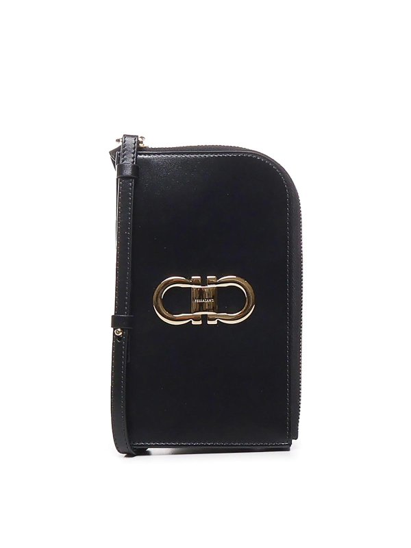 FERRAGAMO: クラッチバッグ - クラッチバッグ - 黒