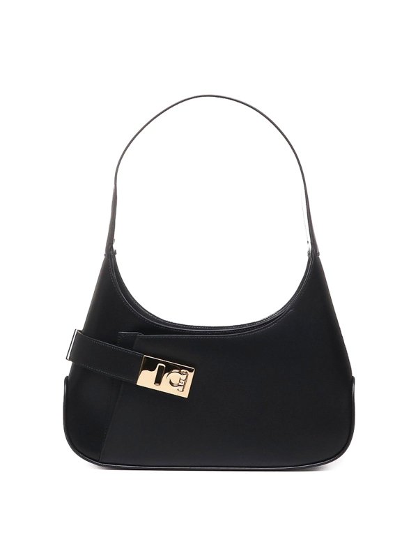 FERRAGAMO: shoulder bags - Medium Leather Shoulder Bag