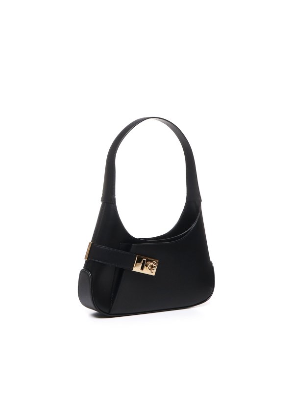 The Best Shops FERRAGAMO: shoulder bags - Medium Leather Shoulder Bag