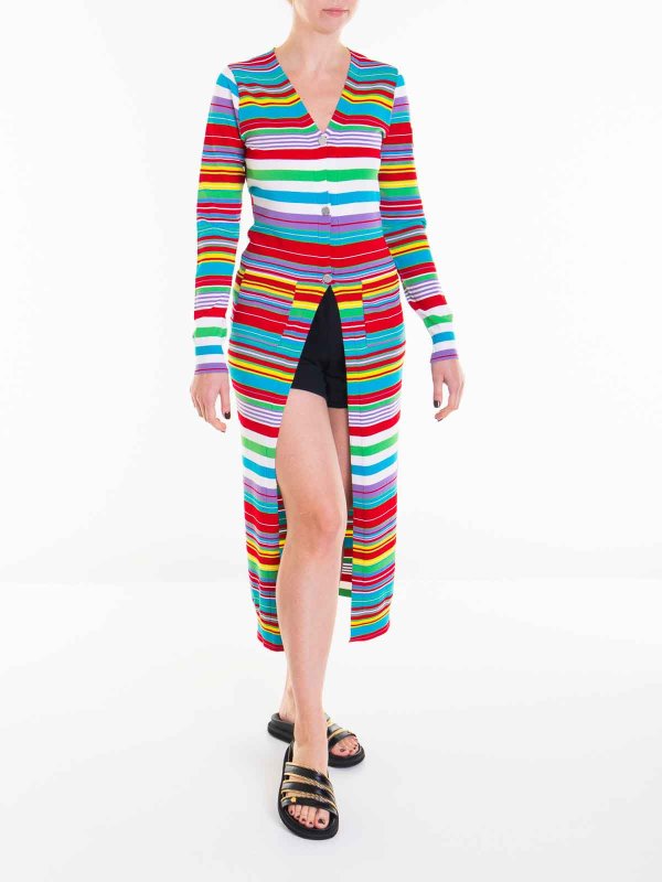 The Best Shops MOSCHINO: Strickpullover mit Rundhalsausschnitt - Rundhalspullover - Bunt