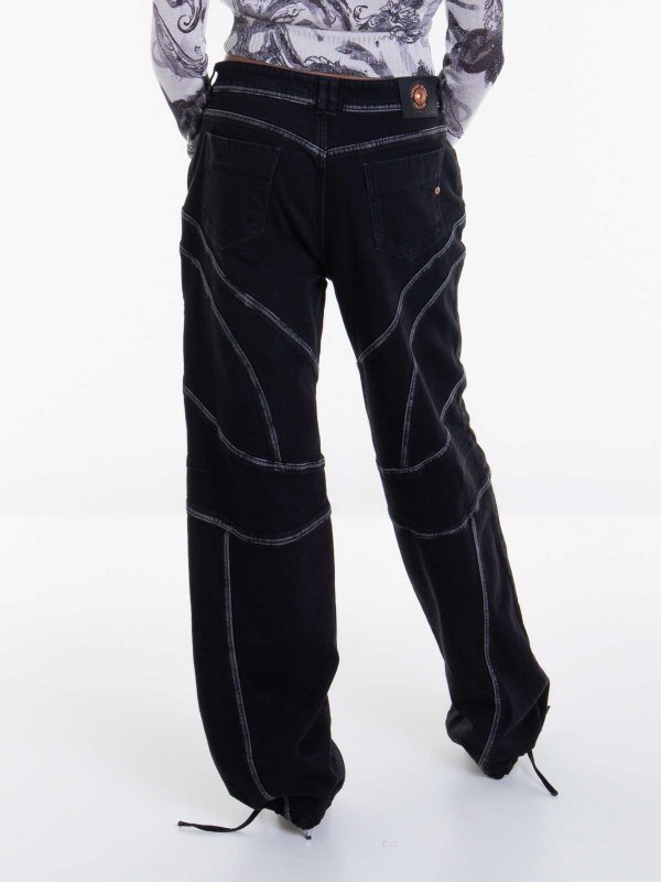 ブーツカットジーンズ - 黒 shop online: Versace Jeans Couture