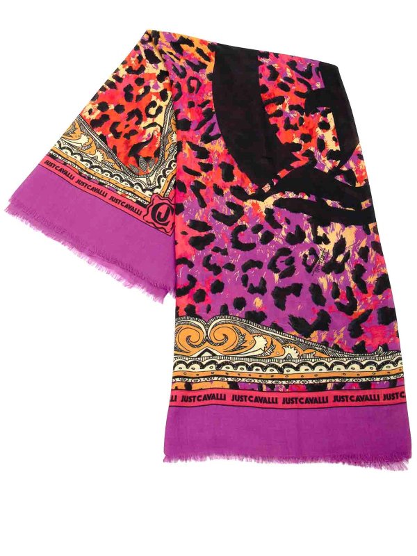 JUST CAVALLI: sciarpe e foulard - Sciarpa con maxi logo
