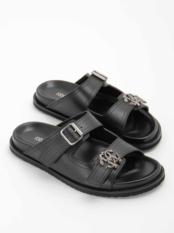 ROBERTO CAVALLI: sandals online - Logo sandals