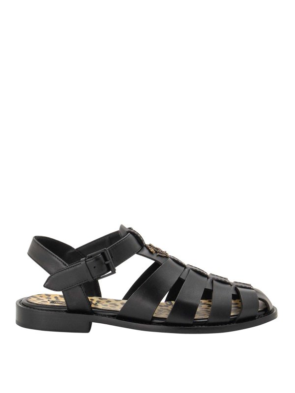 ROBERTO CAVALLI: sandals - Leather sandals