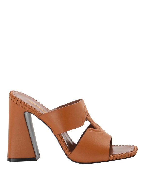 ROBERTO CAVALLI: Sandales - Sandales - Marron