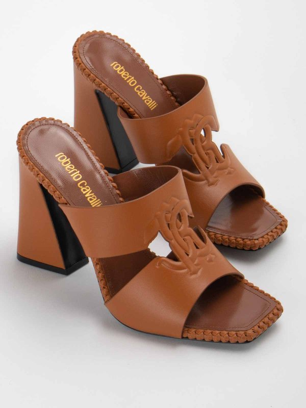 ROBERTO CAVALLI: Sandales online - Sandales - Marron