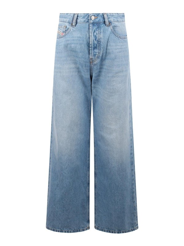 DIESEL: Bootcut - Bootcut Jeans - Blau
