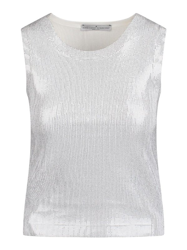 ERMANNO SCERVINO: トップス＆タンクトップ - トップ/タンクトップ - 銀