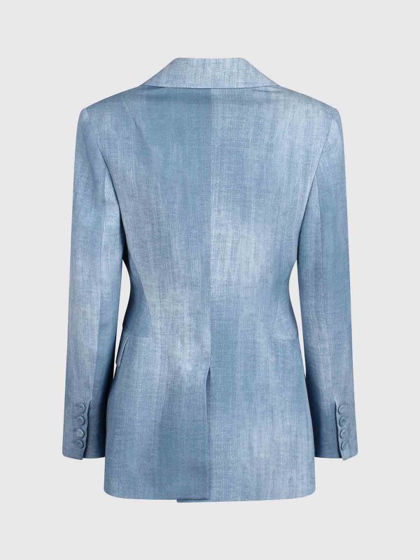 ERMANNO SCERVINO: blazers online - Blazer With Denim Print