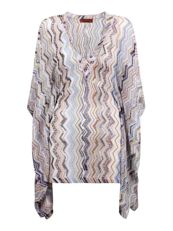 MISSONI: tunics - Caftan with V-neck