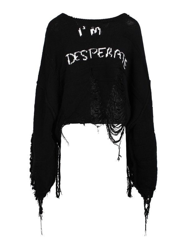 SSHEENA: U-Boot-Ausschnitt - U-Boot-Pullover - Schwarz