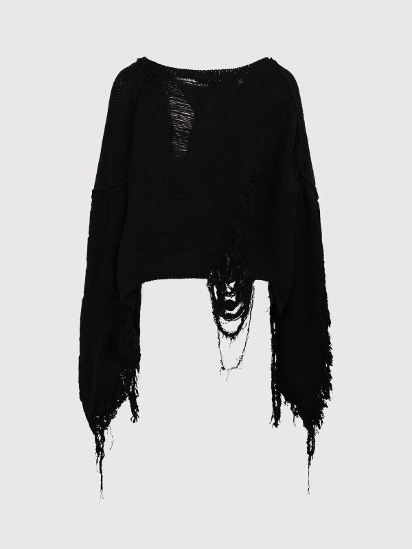 SSHEENA: U-Boot-Ausschnitt online - U-Boot-Pullover - Schwarz