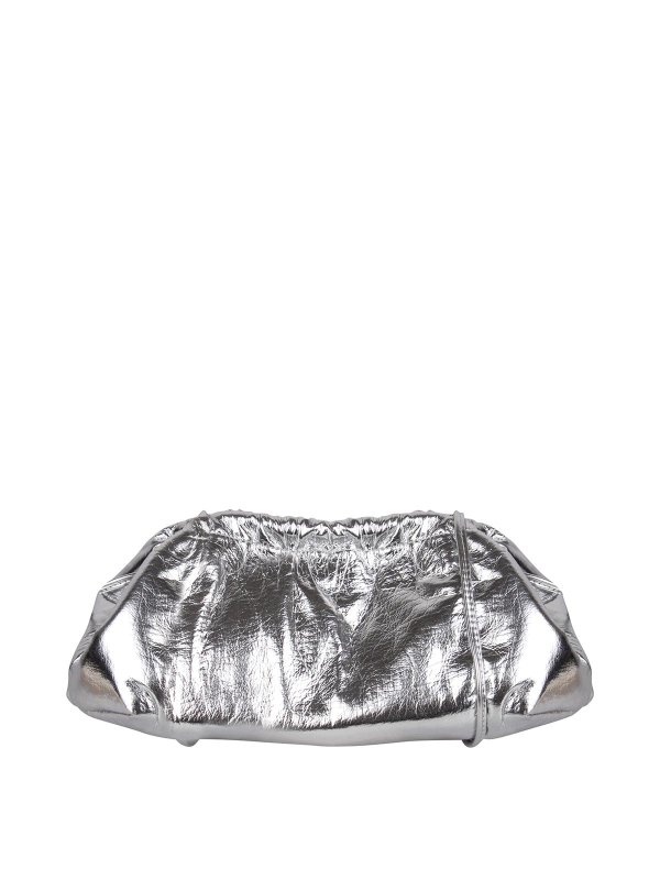 ZILLA: clutches - Mirror Effect Silver Clutch Bag