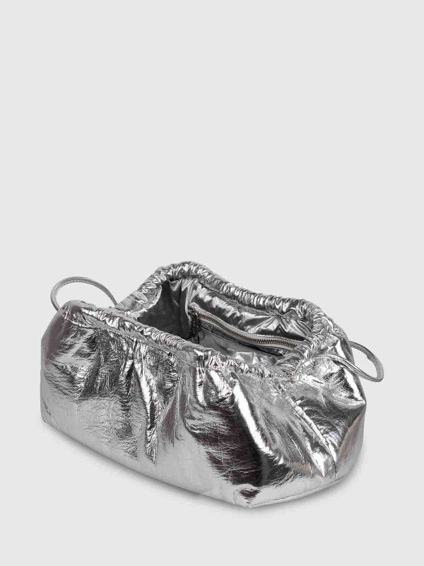 The Best Shops ZILLA: clutches - Mirror Effect Silver Clutch Bag