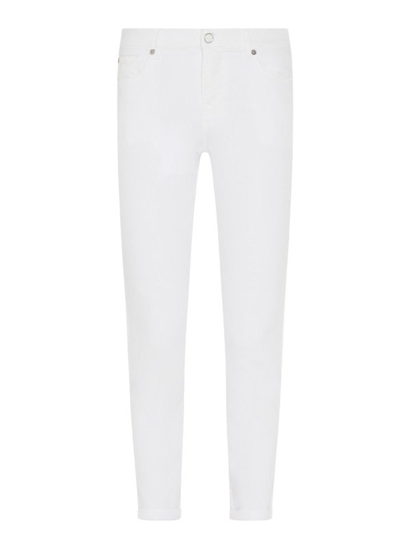 7 FOR ALL MANKIND: Bootcut - Bootcut Jeans - Weiß