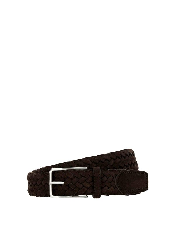 CANALI: belts - Leather belt