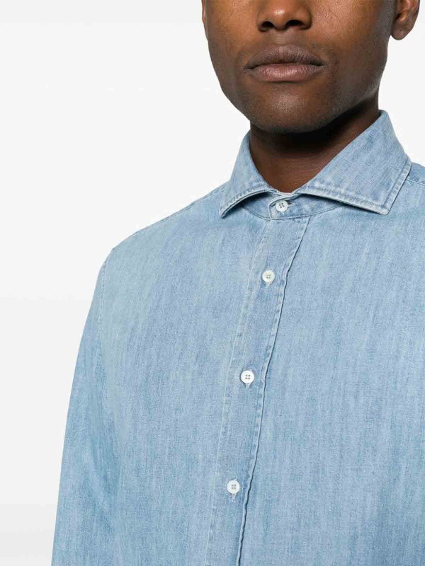 BRUNELLO CUCINELLI buy online シャツ - ライトウォッシュ