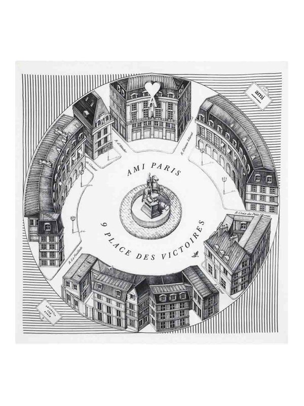 AMI PARIS: Écharpes & Châles  - Étole - Blanc