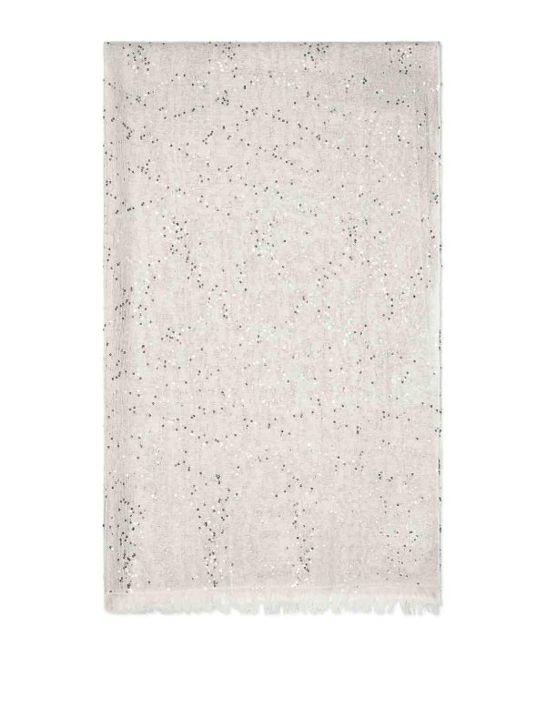 BRUNELLO CUCINELLI: スカーフ - スカーフ - グレー