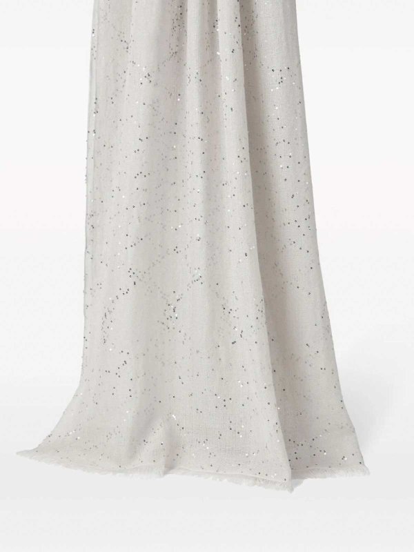 BRUNELLO CUCINELLI: スカーフ online - スカーフ - グレー