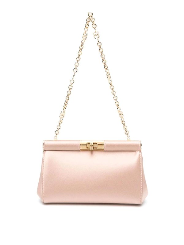 DOLCE & GABBANA: Clutch - Pochette - Couleur Chair