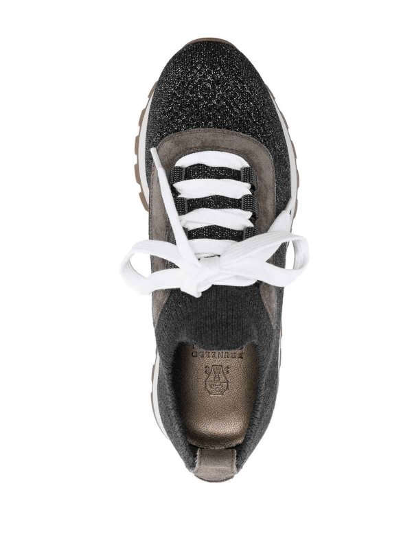 leather sneakers shop online: BRUNELLO CUCINELLI