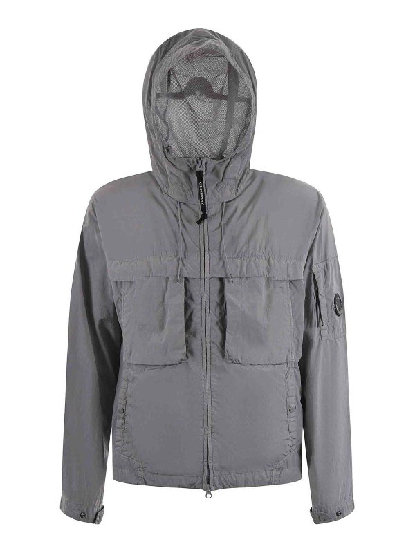 ジャケット・アウター C.P Company Gray Washed Hooded Coat C.P. Company DD Shell Hooded Jacket Grey | BSTN Store