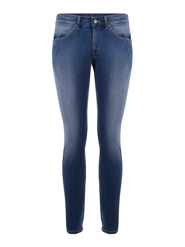 DONDUP: straight leg jeans - Stretch Denim Jeans