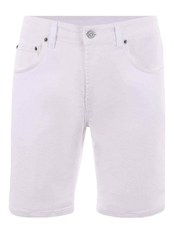 DONDUP: pantaloni shorts - Shorts in denim elasticizzato