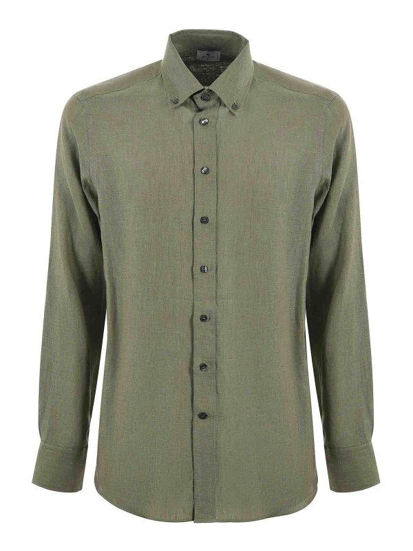 ETRO: シャツ - シャツ - 緑