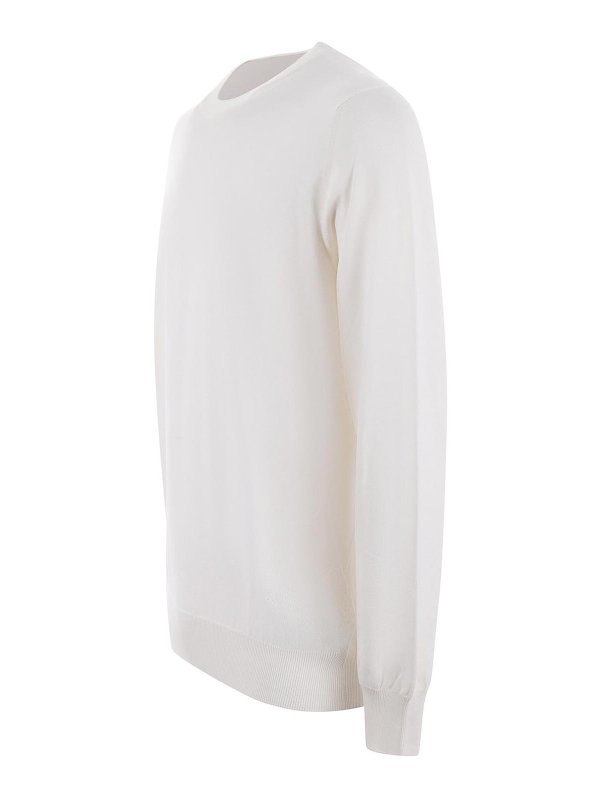 FAY: Suéteres con cuello pico online - Suéter Cuello Redondo - Crema