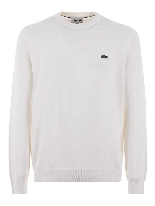LACOSTE: Pull col rond - Pull Col Rond - Crème