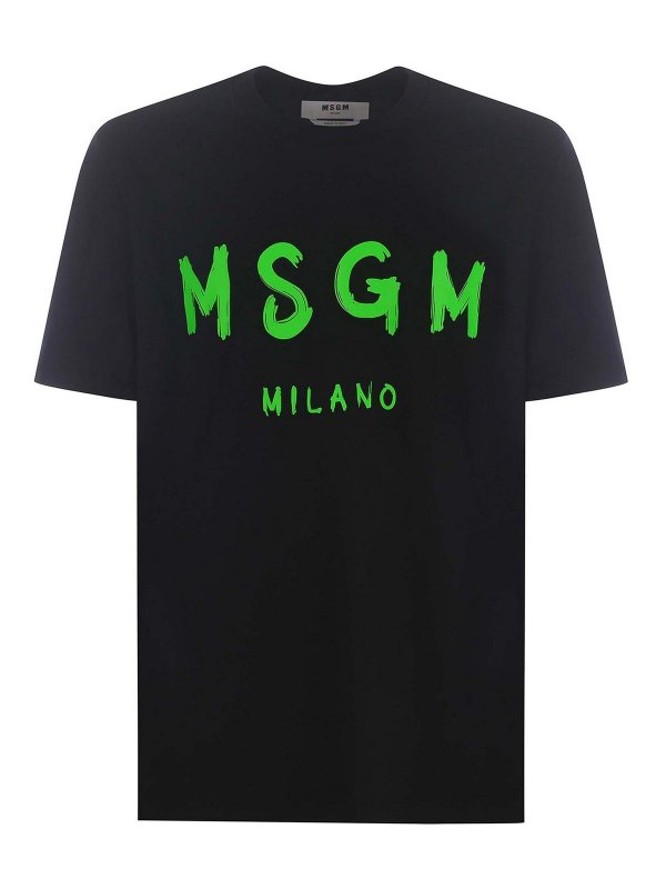 m.s.g.m.: T-shirts - T-Shirt - Schwarz