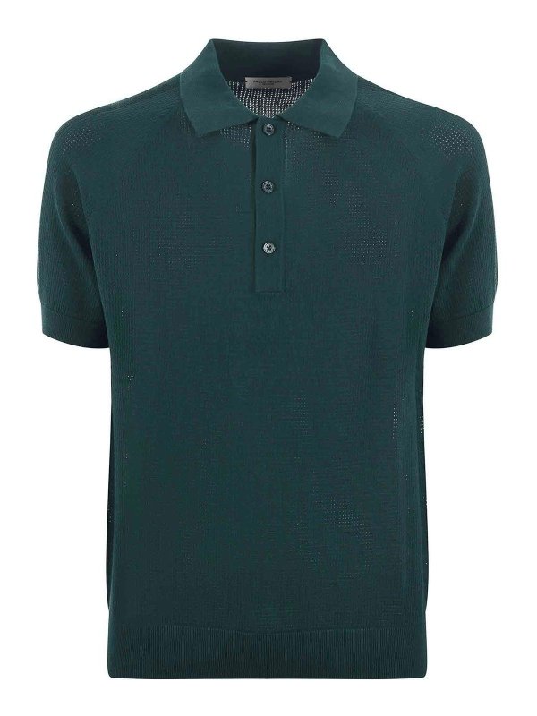 Paolo Pecora: ポロシャツ - ポロシャツ - 緑